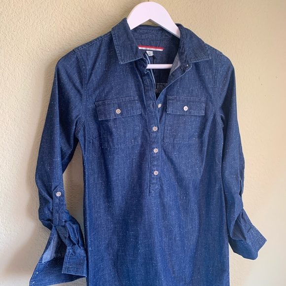 NWT TOMMY HILFIGER Denim Pullover Dress - Picture 4 of 8